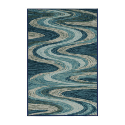  Tapis hawaïen lavable River Flows