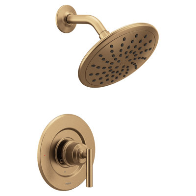 Moen Gibson Posi-Temp Pressure Balancing Modern Shower Only Trim With 8" Rainshower, Valve Required