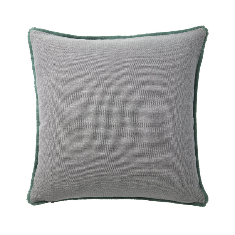 Aime Decorative Pillow, Green/Brown/White