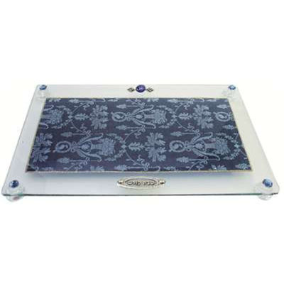 Glass Challah Tray & Knife