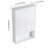 24" Bathroom Wall Cabinet, Soft Close Doors, Float Mounting Design,Glossy White,(KD-Packing)