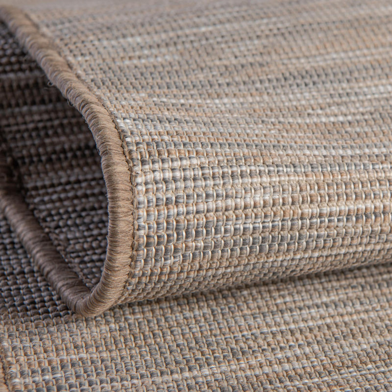 Tapis intérieur / extérieur beige Fager, Rectangle 7 pi 5 po x 10 pi