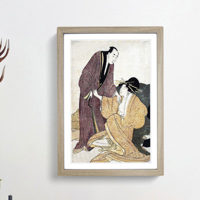 Parting Lovers by Kitagawa Utamaro - Picture Frame Painting Print