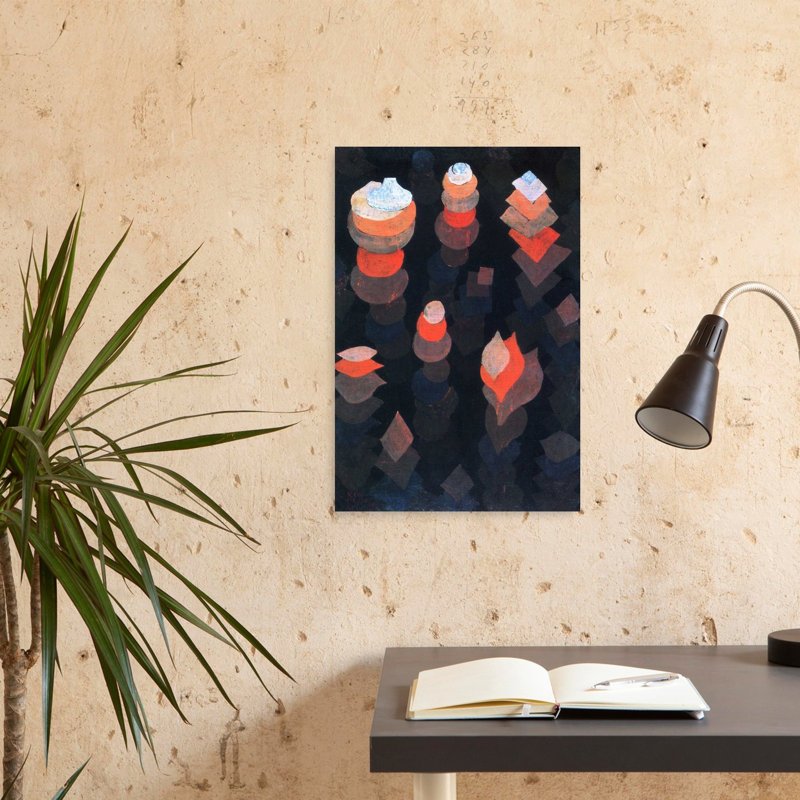 «Croissant de la nuit», reproduction d'art mural classique contemporain abstrait, H 24 po x l 16 po