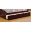 Lit de jour style cerisier avec lit gigogne simple et ensemble de lattes inclus Finition cerisier