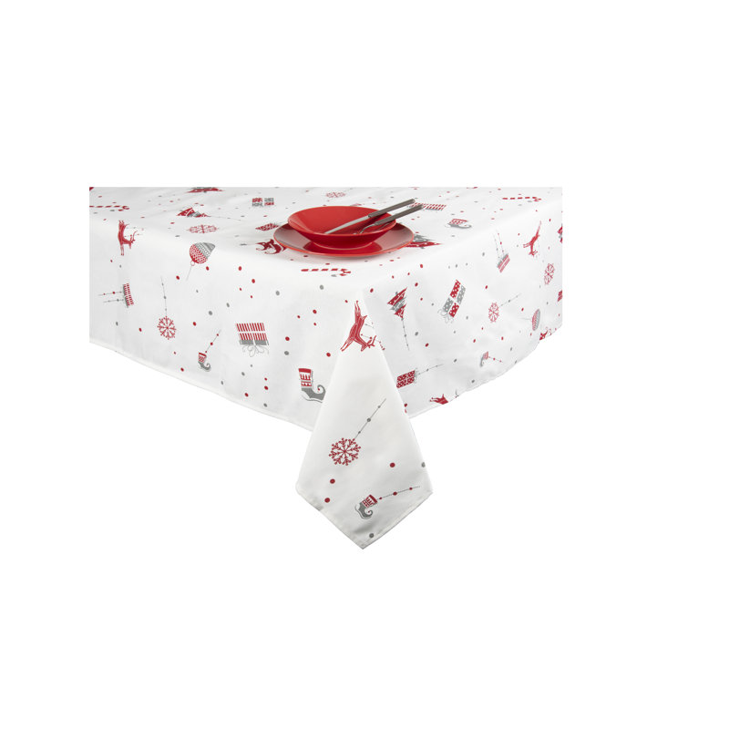 Merry Christmas Tablecloth, 140cm W x 180cm L