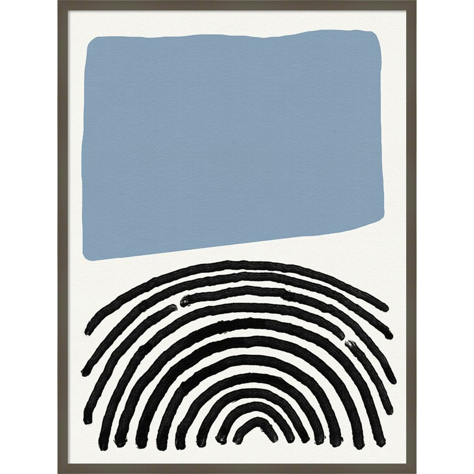 Good Vibes III by Jacob Green, Gray, 41" H x 31" W x 1" D