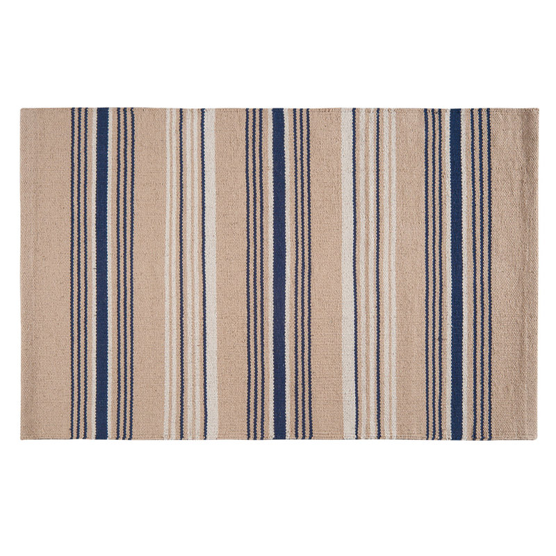 Pagano French Patriotic Stripes Woven Rug, 3' x 5'