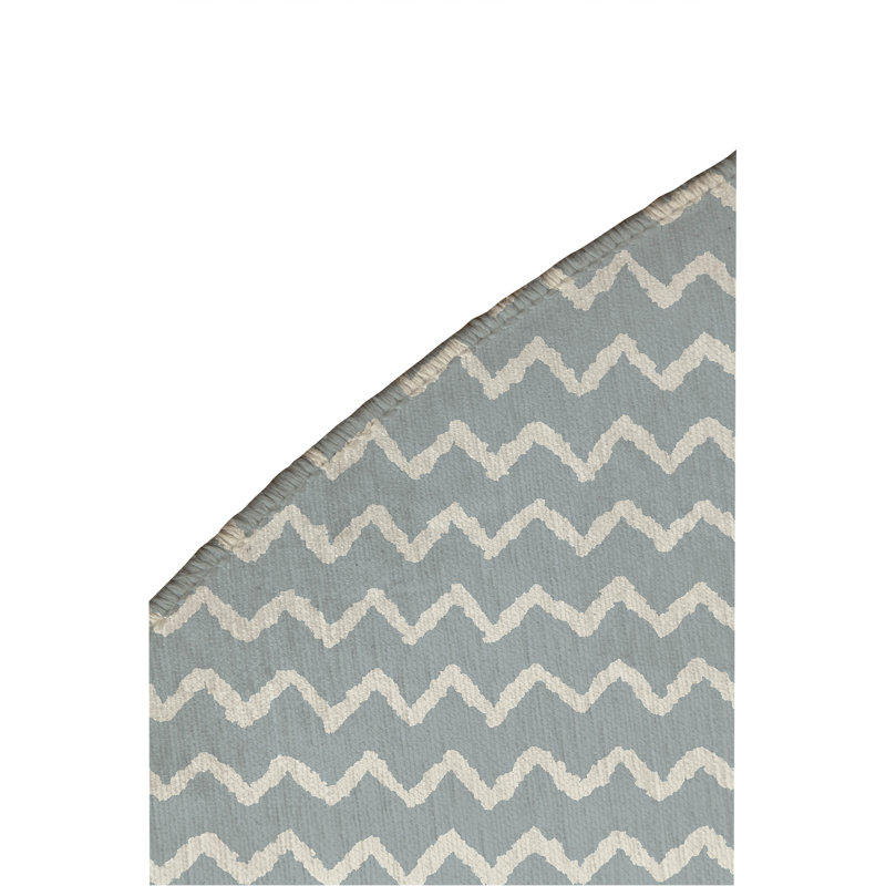 Tapis d'extérieur à motif de chevrons antidérapant, Rond 5 pi