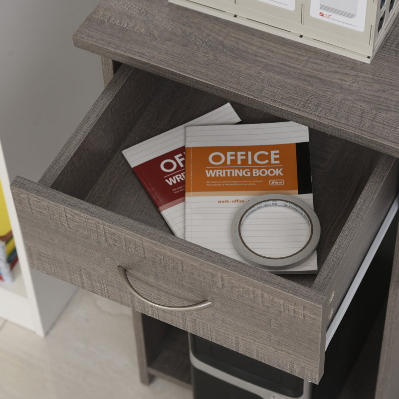 Correia Corner Computer Desk, Grey
