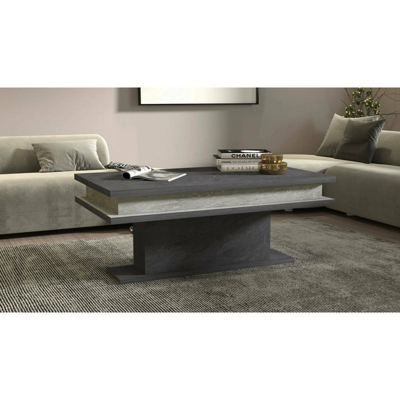 Gilli Solid Coffee Table, Black