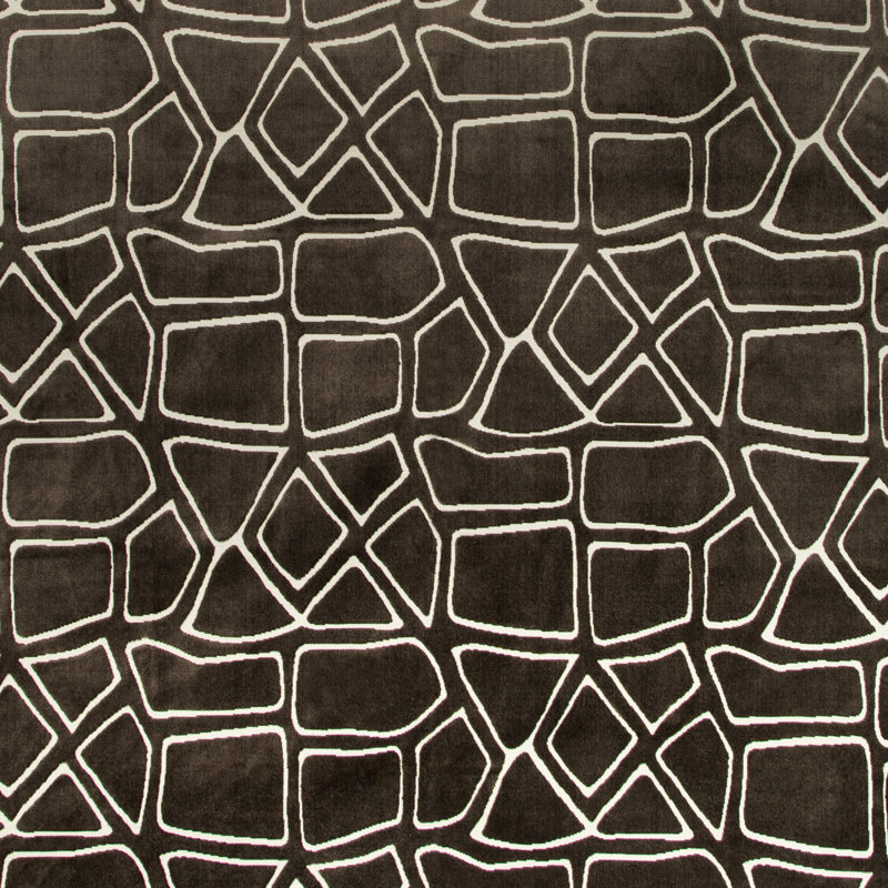 Sagamore Mural Velvet Fabric, Java