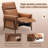 Mid-Century Modern Push-Back Recliner Chair, PU Leather Armchair-1189816473