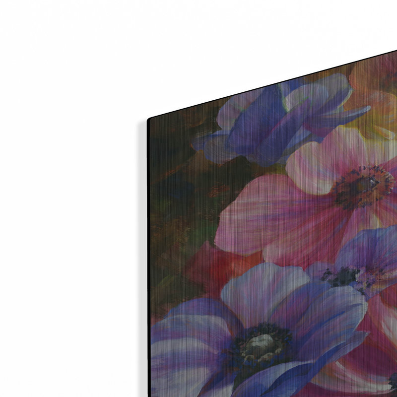 Art mural en métal luxueux «Precious Jewels» par Emma Styles, 36 po x 24 po, H 24 po x l 36 po