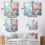Underwater Coral Symphony Ii I - Art mural en toile rose 2 pièces-665341005-665341041-665341047
