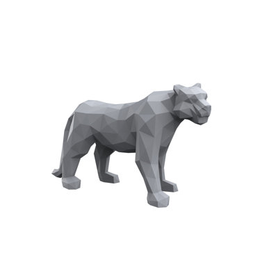 Statue de jardin léopard en plastique