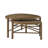 Wexford Collection Modern Oval Nesting Coffee Tables, Set of 2 Wood Top Accent Tables with Metal Base for Living Room-1080874481