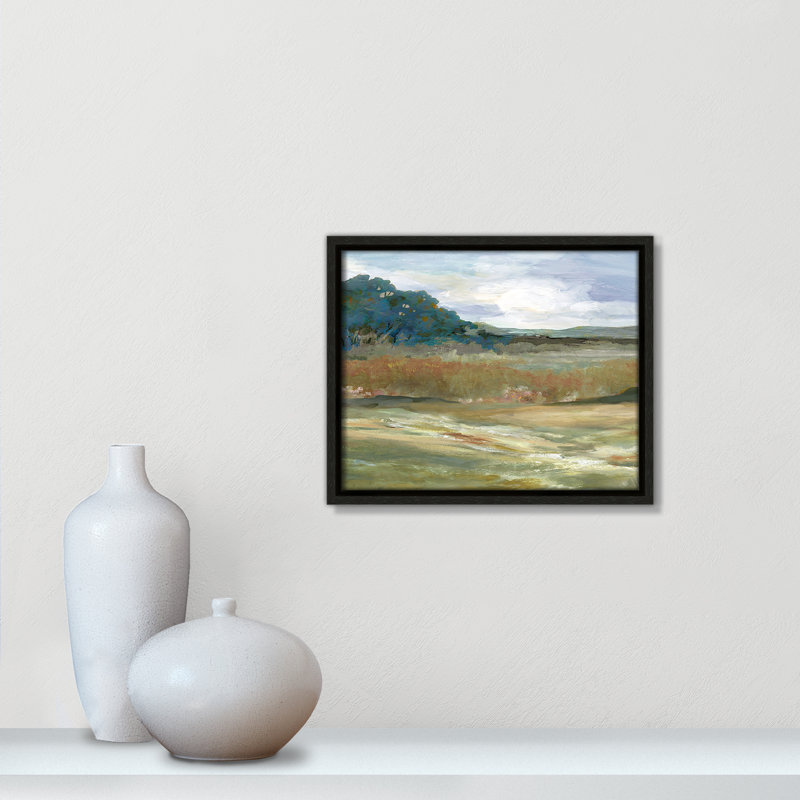 Après-midi, reproduction de paysage par Carol Robinson, Espresso, H 9,5 po x l 11,5 po