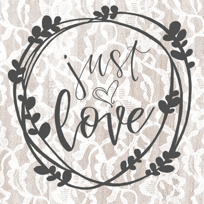 Just Love Lace - Wrapped Canvas Print