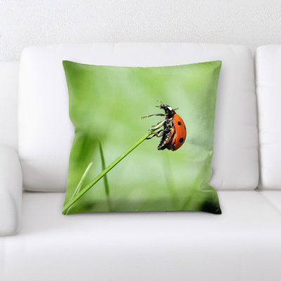 Ladybug Throw Pillow