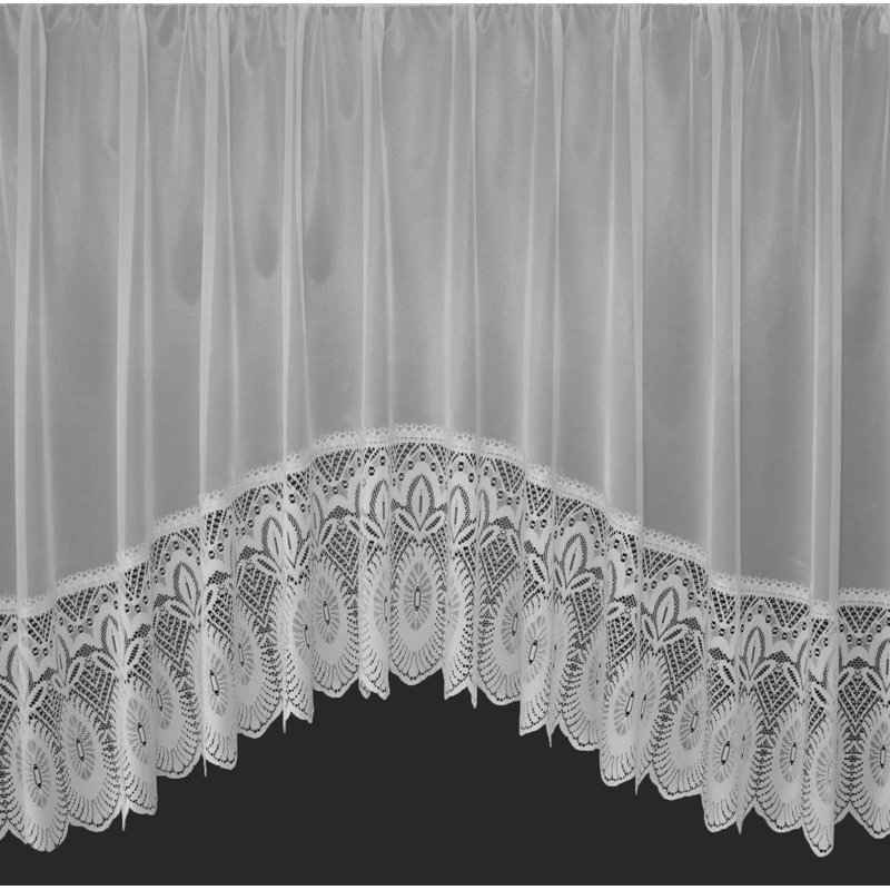 Kerman Semi Sheer Curtain Single Panel, 254cm W x 91cm D