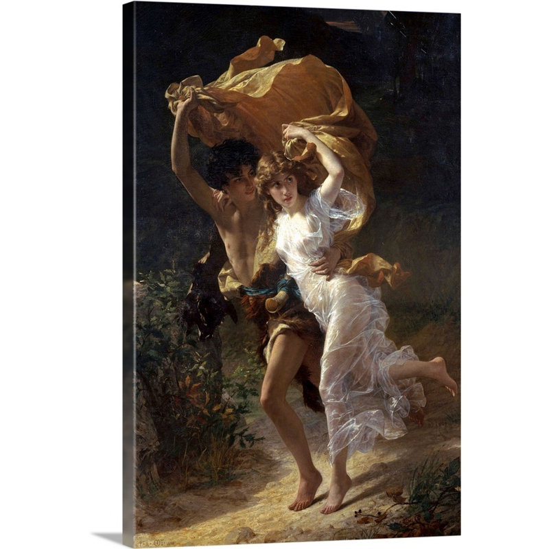 « The Storm » par Pierre Auguste cot-impression, Toile tendue, H 24 po x l 16 po x P 1,25 po