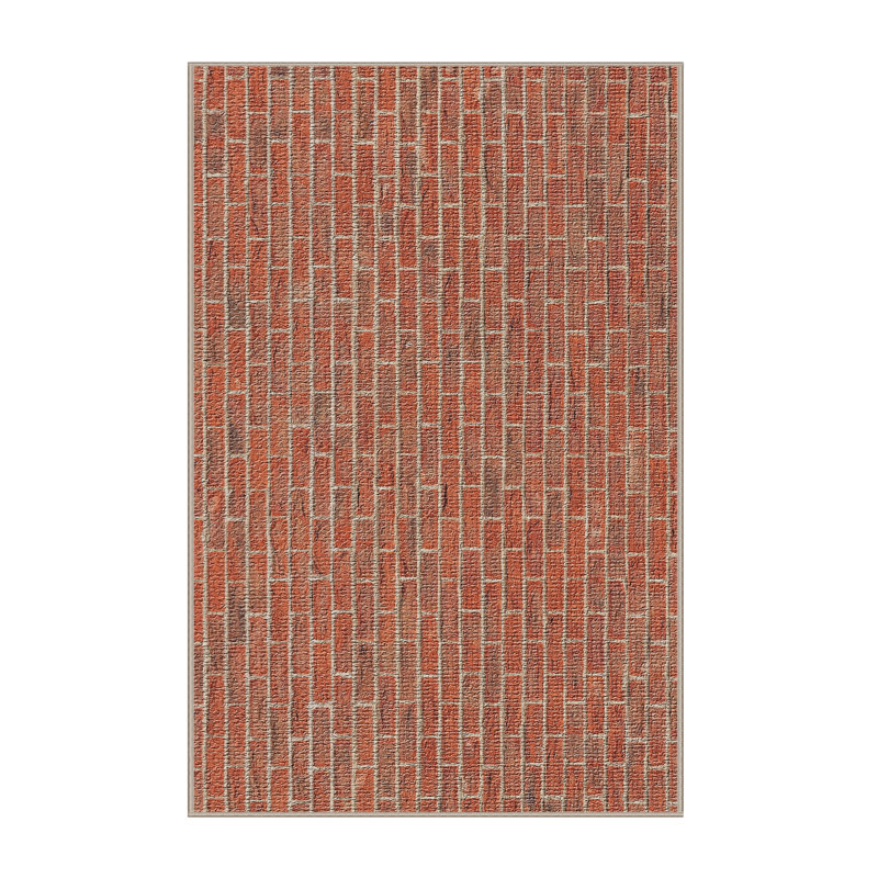 Geometric Indoor Rug, Rectangle 5' x 7'