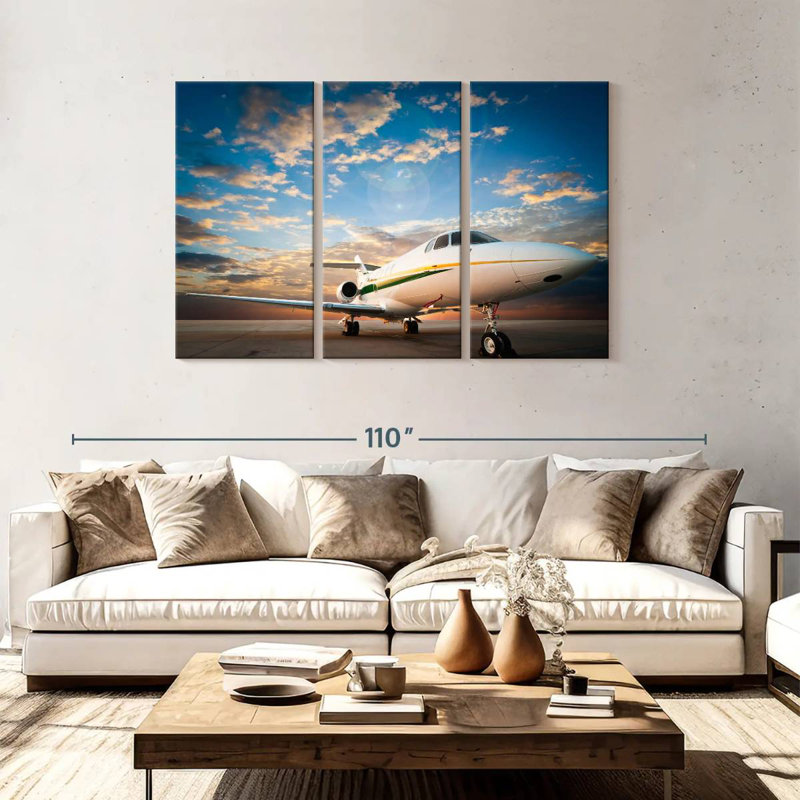 Mehar Dramatic Sky Jet, H 48 po x l 74 po