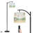 Arc Floor Lamp Playful Animals Balloons Musical Notes Whimsical Forest Setting Standing Light for Bedroom 3 Color Dimmable Tall Lamp with Remote Control and Bulb Included