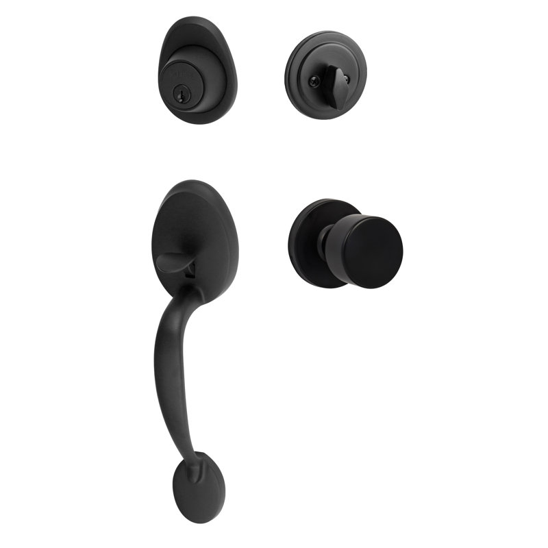Ensemble de poignée Alta, Dos plat, Réversible, Bouton de Bergue