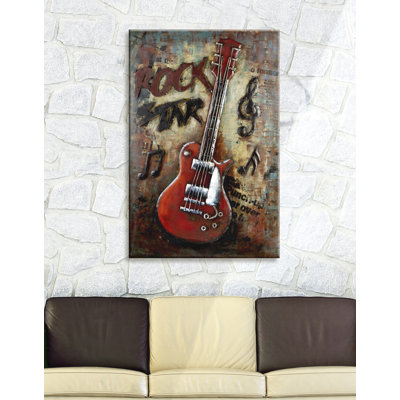 Rockstar - No Frame Painting on Metal