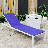 Outdoor Rust-Resistant Metal Chaise Lounge Set with Table-88208029-91358759