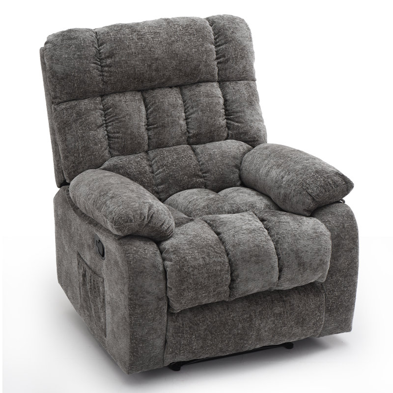 Fauteuil inclinable manuel standard de 36 po de largeur, moderne et moelleux, Beige