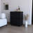 4-Wheeled Black Bar Cart With Storage Options Kitchen Ample Shelf Space-147193304