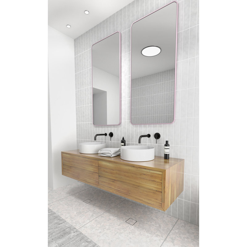 Trinity Metal Mirror, Pink