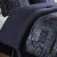 Couette King 4 pièces bleu marine - Qualité améliorée 2022, chenille avec cordon torsadé de 9,5 mm, nouvelles fermetures éclair invisibles, patchwork raffiné, lavable à la machine, 100 %