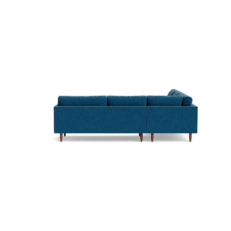 Skinny Fat Sectional, Left Hand Facing, Performance Velvet - Denim