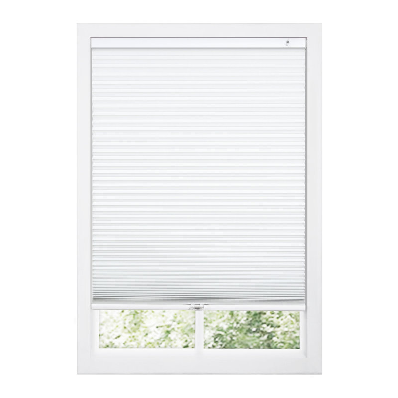 Store alvéolaire occultant sans cordon 1,5 po EZ Fit No Tools No Drill, l 22,75 po x H 64 po, blanc, L 22,75 po x H 64 po