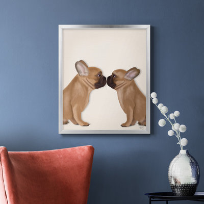 «French Kiss Close Up I», toile encadrée de qualité supérieure - prête à être accrochée