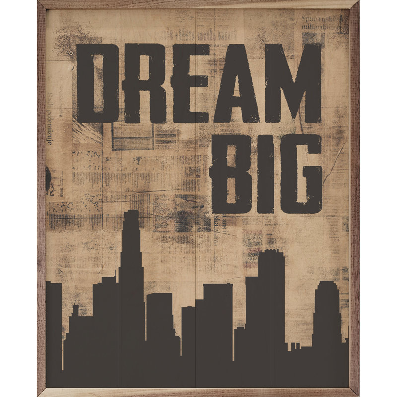 City Dream Big Brown, 40" H x 32" W
