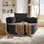 Chaise pivotante ronde avec coussins amovibles-465924831