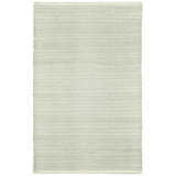 Herringbone Ocean Handwoven Cotton Rug