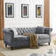 Canapé combiné (3 + 2) - Velours gris (W834S00069 + W834S00113)