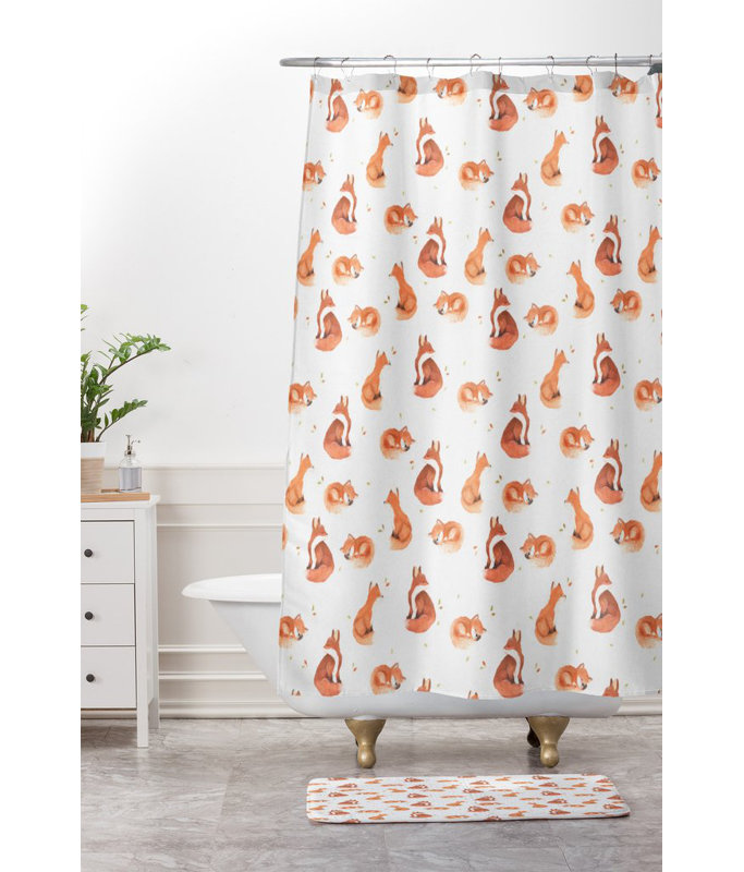 Tapis de salle de bain foxes fantaisie