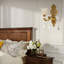 Applique murale vintage en cristal à motif floral, douille E12, lampe de chevet, applique murale fleurie pour entrée, chambre, couloir