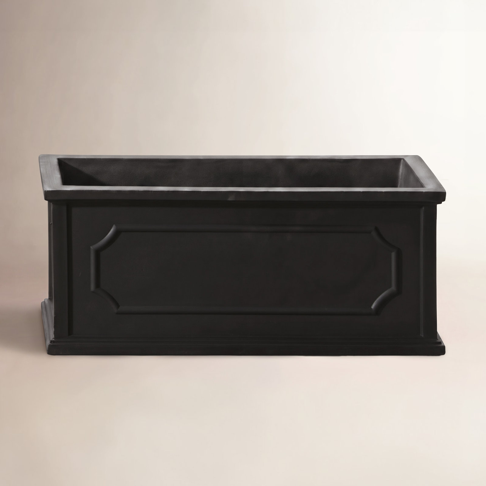 Ericson Planter Box, 11" H x 23" W x 9.5" D, Black