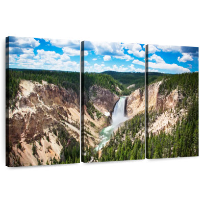 Alvord Yellowstone Waterfalls Scene