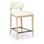 Riccio Vegan Leather Upholstered Stool-336270611-336270614-336270613