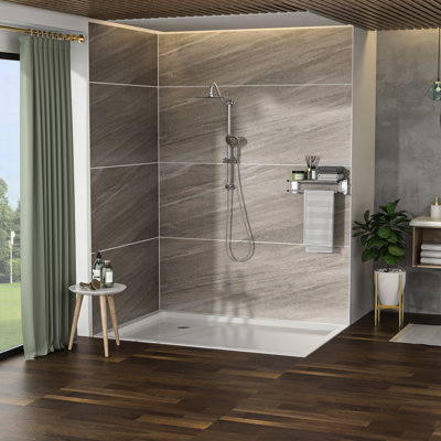 Shower With 10Inch Overhead And Hand Shower, , 5 Modes, Wall Mounted, Arm Included No Faucet