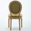 Meuble, ensemble de 2 chaises de salle à manger avec cadre en bois massif de style français-332538906